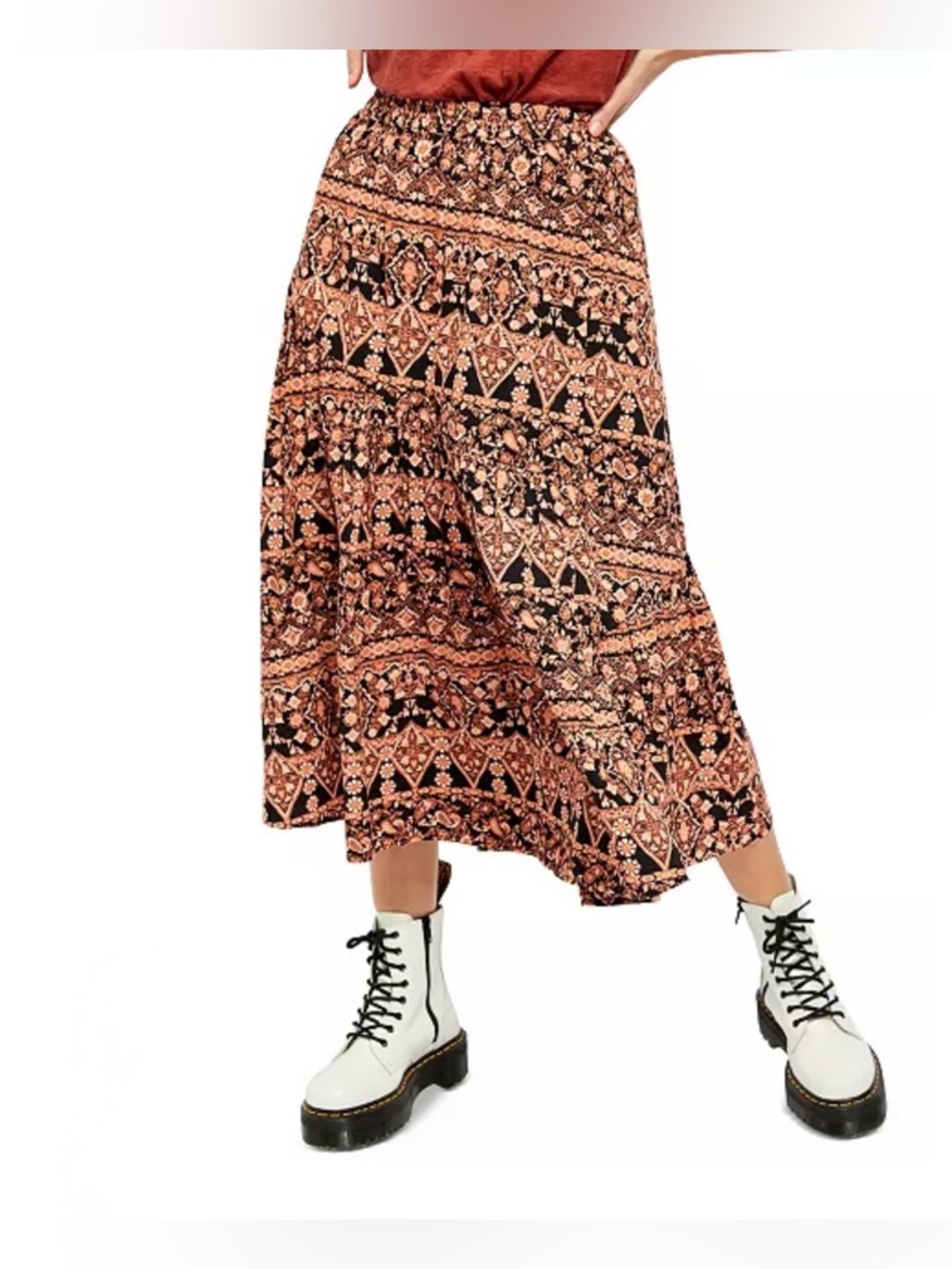 Free People All About the Tiers Skirt w/ Pockets - size S